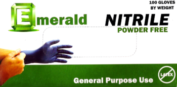 Emerald General Purpose Blue Nitrile Gloves [S, M, L, & XL]
