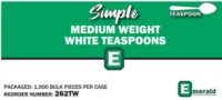 Medium Weight White 2.5gm – Bulk Packed
