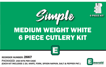 6 Piece Kit – Medium Weight White 2.5gm