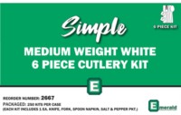 6 Piece Kit – Medium Weight White 2.5gm