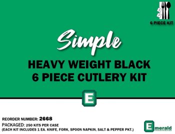 6 Piece Kit – Heavy Weight Black 5.5gm